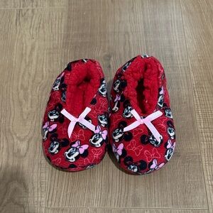 Disney Minnie Mouse Red Kids Slippers